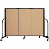 Screenflex 3 Panel Portable Room Divider, 4'H x 5'9"W, Fabric Color: Sand