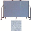 Screenflex 3 Panel Portable Room Divider, 4'H x 5'9"L, Vinyl Color: Blue Tide