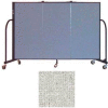 Screenflex 3 Panel Portable Room Divider, 4'H x 5'9"L, Vinyl Color: Granite