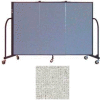 Screenflex 3 Panel Portable Room Divider, 4'H x 5'9"W, Vinyl Color: Granite