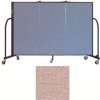 Screenflex 3 Panel Portable Room Divider, 4'H x 5'9"W, Vinyl Color: Raspberry Mist