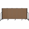 Screenflex 5 Panel Portable Room Divider, 4'H x 9'5"L, Fabric Color: Oatmeal