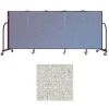 Screenflex 5 Panel Portable Room Divider, 4'H x 9'5"W, Vinyl Color: Granite