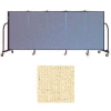 Screenflex 5 Panel Portable Room Divider, 4'H x 9'5"W, Vinyl Color: Hazelnut