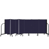 Screenflex 7 Panel Portable Room Divider, 4' H x 13'1" L, Fabric Color: Navy