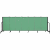 Screenflex 7 Panel Portable Room Divider, 4'H x 13'1"L Fabric Color: Sea Green