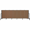 Screenflex 7 Panel Portable Room Divider, 4'H x 13'1"L Fabric Color: Oatmeal