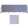 Screenflex 7 Panel Portable Room Divider, 4'H x 13'1"W Vinyl Color: Blue Tide