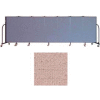 Screenflex 7 Panel Portable Room Divider, 4'H x 13'1"W Vinyl Color: Raspberry Mist