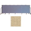 Screenflex 7 Panel Portable Room Divider, 4'H x 13'1"W Vinyl Color: Sandalwood
