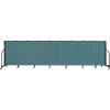 Screenflex 9 Panel Portable Room Divider, 4'H x 16'9"L, Fabric Color: Lake