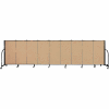 Screenflex 9 Panel Portable Room Divider, 4'H x 16'9"W, Fabric Color: Sand