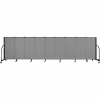 Screenflex 9 Panel Portable Room Divider, 4'H x 16'9"L, Fabric Color: Grey