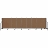 Screenflex 9 Panel Portable Room Divider, 4'H x 16'9"W, Fabric Color: Oatmeal