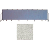 Screenflex 9 Panel Portable Room Divider, 4'H x 16'9"L, Vinyl Color: Granite