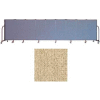 Screenflex 9 Panel Portable Room Divider, 4'H x 16'9"W, Vinyl Color: Sandalwood