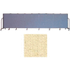 Screenflex 9 Panel Portable Room Divider, 4'H x 16'9"W, Vinyl Color: Hazelnut