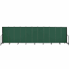 Screenflex 11 Panel Portable Room Divider, 5'H x 20'5"W, Fabric Color: Mallard