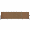 Screenflex 11 Panel Portable Room Divider, 5'H x 20'5"L, Fabric Color: Walnut