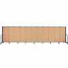Screenflex 11 Panel Portable Room Divider, 5'H x 20'5"W, Fabric Color: Desert