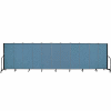 Screenflex 11 Panel Portable Room Divider, 5'H x 20'5"L, Fabric Color: Summer Blue