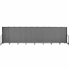 Screenflex 11 Panel Portable Room Divider, 5'H x 20'5"L, Fabric Color: Grey