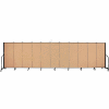 Screenflex 11 Panel Portable Room Divider, 5'H x 20'5"L, Fabric Color: Wheat