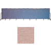 Screenflex 11 Panel Portable Room Divider, 5'H x 20'5"L, Vinyl Color: Raspberry Mist