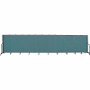 Screenflex 13 Panel Portable Room Divider, 5'H x 24'1"L, Fabric Color: Lake