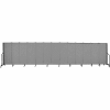 Screenflex 13 Panel Portable Room Divider, 5'H x 24'1"W, Fabric Color: Stone