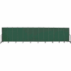 Screenflex 13 Panel Portable Room Divider, 5'H x 24'1"L, Fabric Color: Mallard