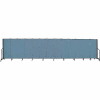 Screenflex 13 Panel Portable Room Divider, 5'H x 24'1"L, Fabric Color: Summer Blue