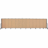 Screenflex 13 Panel Portable Room Divider, 5'H x 24'1"L, Fabric Color: Sand