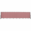 Screenflex 13 Panel Portable Room Divider, 5'H x 24'1"L, Fabric Color: Mauve