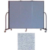 Screenflex 3 Panel Portable Room Divider, 5'H x 5'9"W, Vinyl Color: Blue Tide