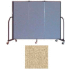 Screenflex 3 Panel Portable Room Divider, 5'H x 5'9"L, Vinyl Color: Sandalwood