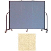 Screenflex 3 Panel Portable Room Divider, 5'H x 5'9"W, Vinyl Color: Hazelnut