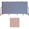 Screenflex 5 Panel Portable Room Divider, 5'H x 9'5"L, Vinyl Color: Raspberry Mist