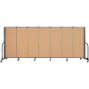 Screenflex 7 Panel Portable Room Divider, 5'H x 13'1"L, Fabric Color: Desert