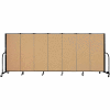 Screenflex 7 Panel Portable Room Divider, 5'H x 13'1"L, Fabric Color: Sand