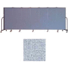 Screenflex 7 Panel Portable Room Divider, 5'H x 13'1"W, Vinyl Color: Blue Tide