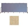Screenflex 7 Panel Portable Room Divider, 5'H x 13'1"L, Vinyl Color: Sandalwood