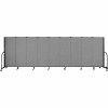 Screenflex 9 Panel Portable Room Divider, 5'H x 16'9"W, Fabric Color: Stone
