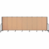Screenflex 9 Panel Portable Room Divider, 5'H x 16'9"W, Fabric Color: Desert