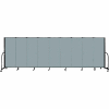 Screenflex 9 Panel Portable Room Divider, 5'H x 16'9"L, Fabric Color: Grey Stone