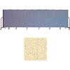 Screenflex 9 Panel Portable Room Divider, 5'H x 16'9"L, Vinyl Color: Hazelnut