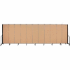 Screenflex Portable Room Divider - 11 Panel - 6'H x 20'5"L -  Desert
