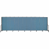 Screenflex Portable Room Divider - 11 Panel - 6'H x 20'5"W - Summer Blue
