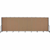 Screenflex Portable Room Divider - 11 Panel - 6'H x 20'5"W - Beech