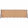 Screenflex Portable Room Divider - 11 Panel - 6'H x 20'5"W - Sand